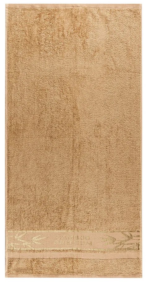 4Home Sada Bamboo Premium osuška a uterák béžová, 70 x 140 cm, 50 x 100 cm