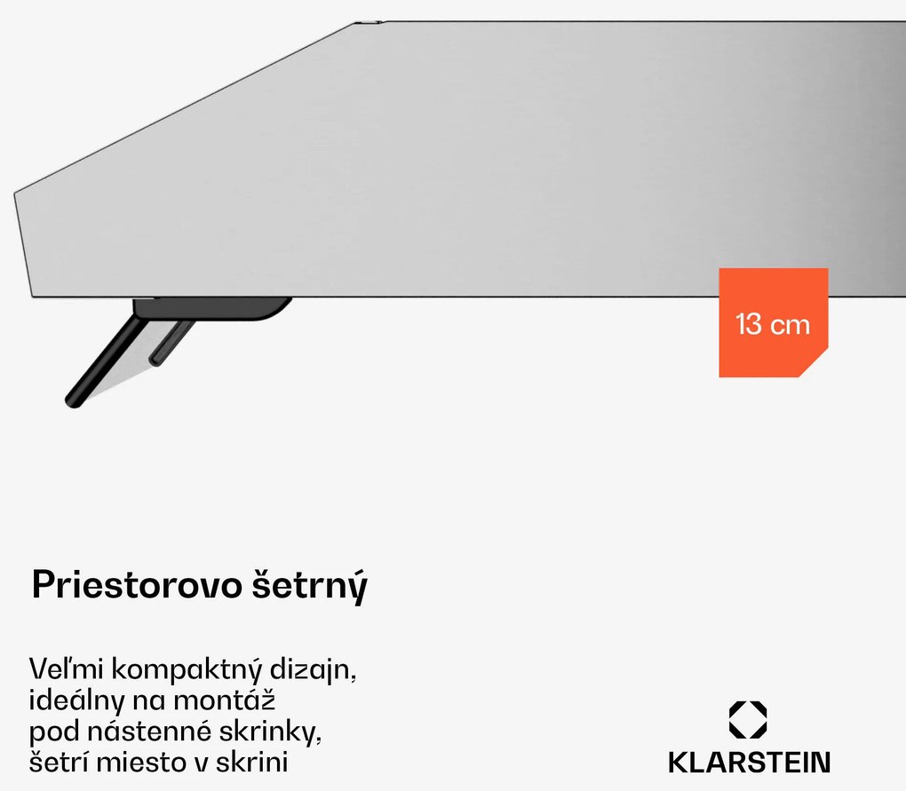 Klarstein Purista Force digestor, Kompaktný, 343 m³/h, EEK C, Technológia dvoch motorov