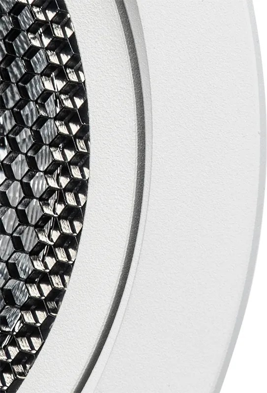 Sada 6 moderných zapustených bodových svetiel biela nastaviteľná - Coop 111 Honey