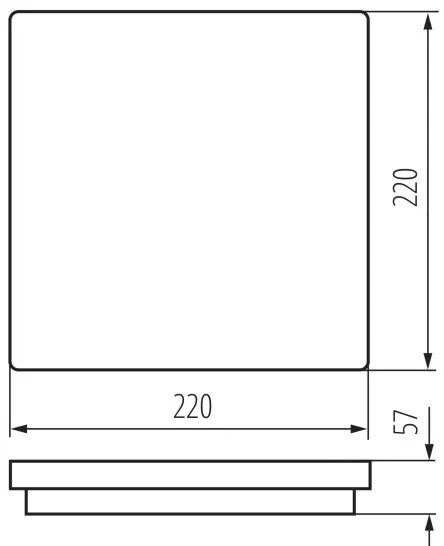 Kanlux 38788 - LED Vonk. sv. so senz. BENO 12/18W/230V 3000/3500/4000K IP65 ant.