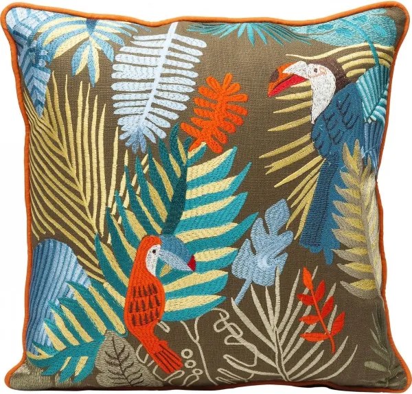 KARE DESIGN Sada 2 ks Dekoratívny vankúš Exotic Parrots 45×45 cm