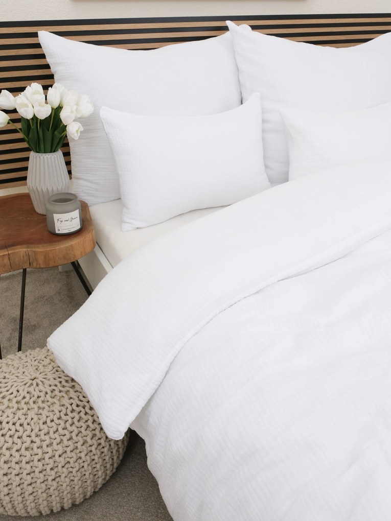 Mušelínové obliečky - Alexia biela