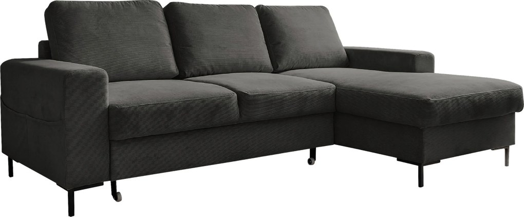 XXXLutz ROHOVÁ SEDAČKA, textil, sivá MID.YOU - Sedačky - 001454002604