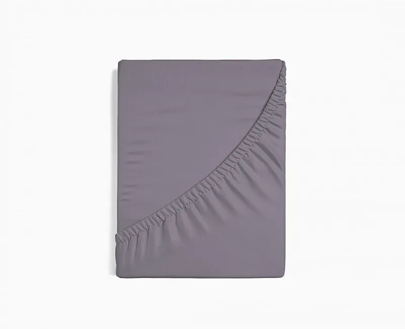 Napínacia plachta na matrac- stredne šedé Jersey 200/220/25