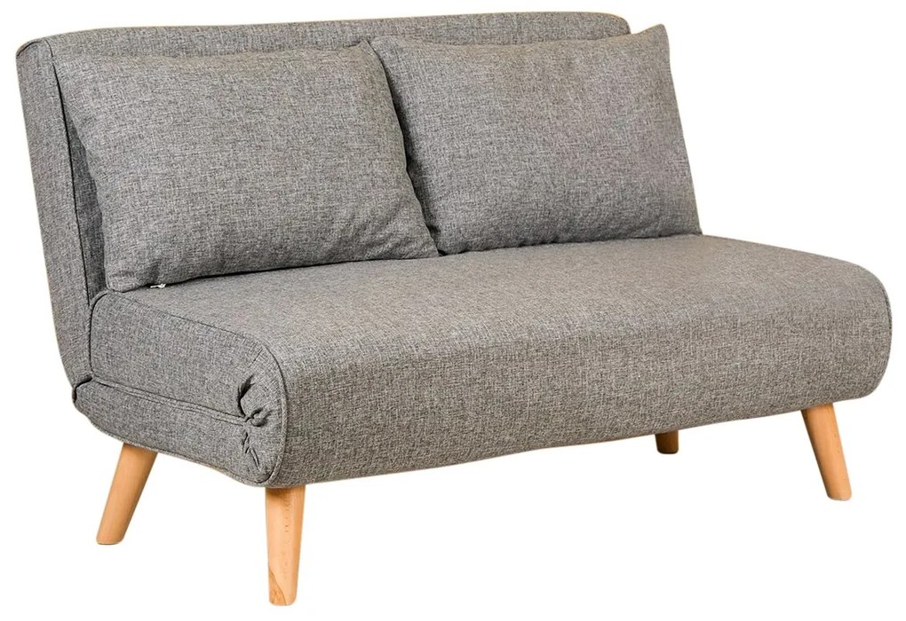 Pohovka futon Fillie (Svetlá sivá). Akcia -19%. Vlastná spoľahlivá doprava až k Vám domov. 1073400