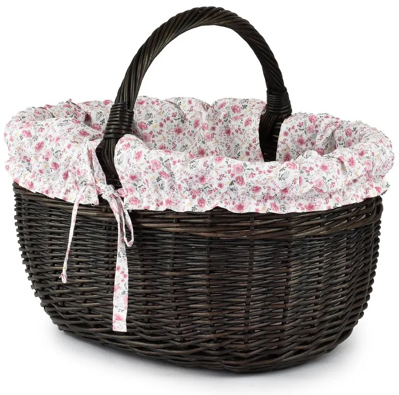 Nákupný kôš prútený Gardenie I.š. 42 x hl. 34 x v. 23 / 36(cm)