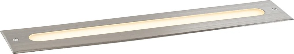 Moderný zemný reflektor oceľ 50 cm vrátane LED IP65 - Eline