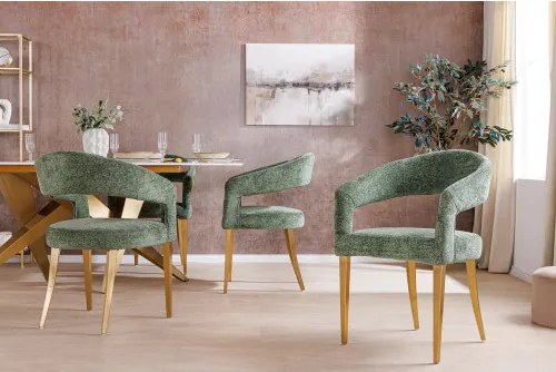 Stolička 45924 Boutique látka Zelená - Komfort-nábytok