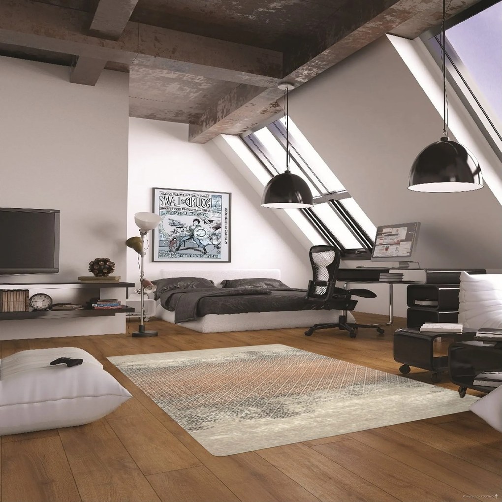 Kusový koberec Patina 41048/002, 240x330, oranžová, chodba / predsieň, Osta