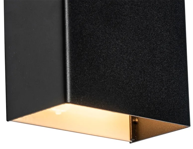 Moderná nástenná lampa čierna - Otan S