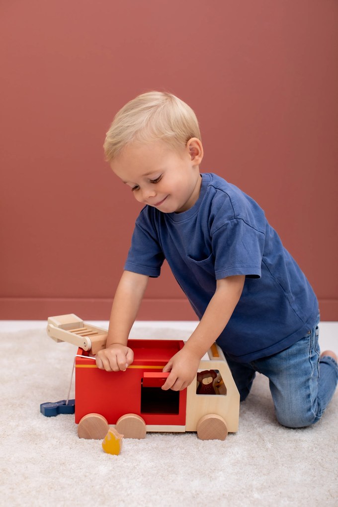 Trixie Drevené hasičské auto