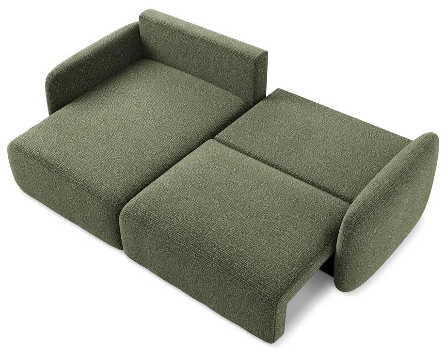 Zelená rozkladacia/s úložným priestorom rohová pohovka (ľavý roh) Kalena – Makamii