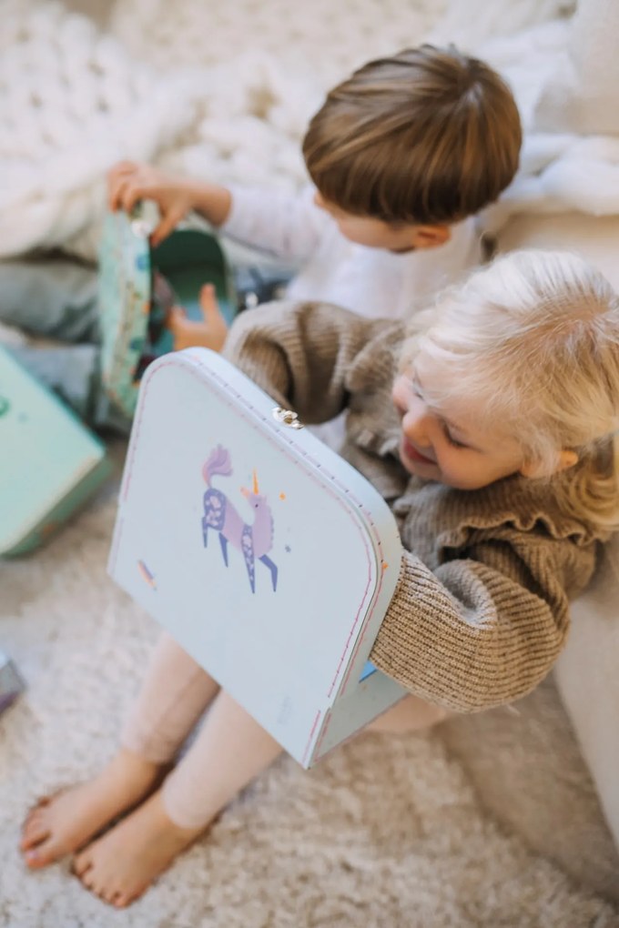 Bella Rose Detský kufrík Jednorožec – set 2 ks