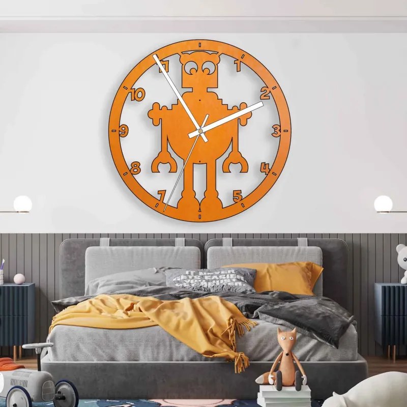 Hodiny s robotom – hravý dizajn pre váš moderný interiér I SENTOP PR0442