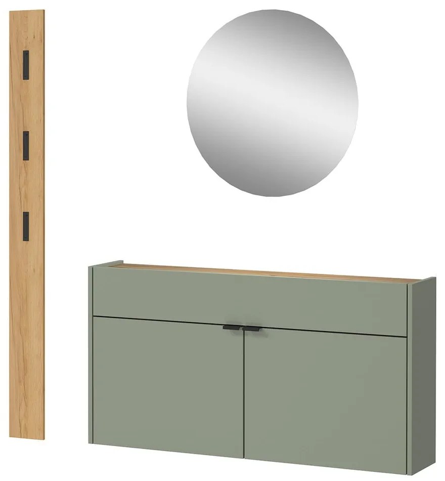 Zelená/v prírodnej farbe predsieňová zostava Ameca – Germania