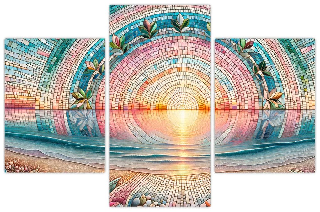Obraz – Mozaika zapadajúceho slnka (90x60 cm)