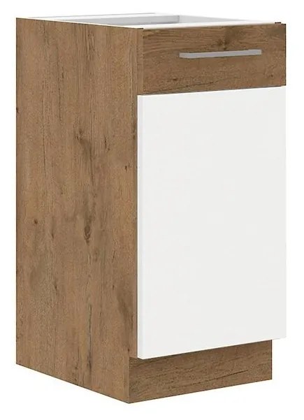 Dolná kuchynská skrinka Woodline 40 D 1F BB, Farby: dub lancelot + dark wood