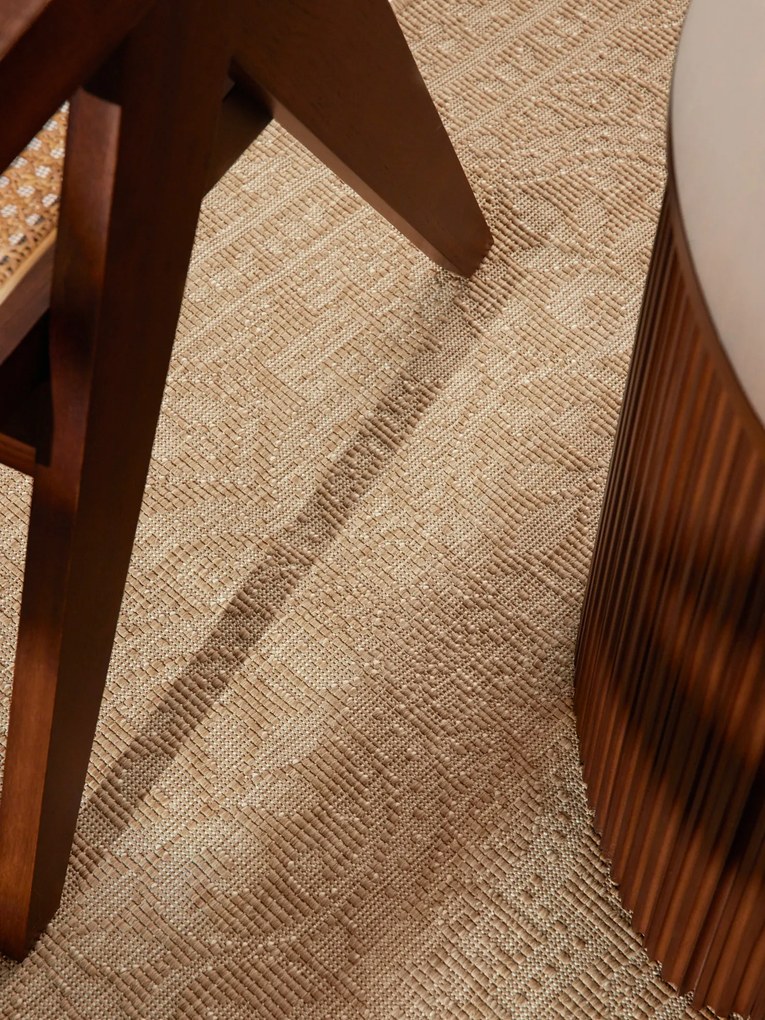 Kusový koberec Duet Rosel 106252 Beige/White - na von aj na doma, 160x230, béžová, chodba / predsieň, NORTHRUGS