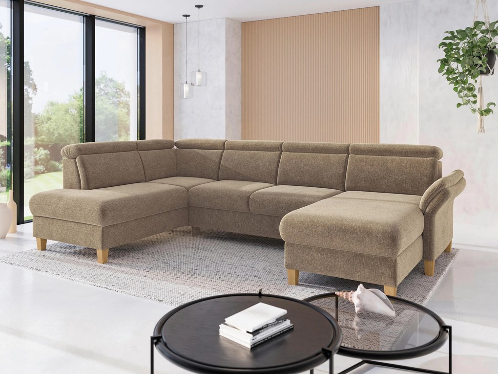 XXXLutz SEDACIA SÚPRAVA, textil, svetlohnedá Sit & More - Sedačky - 00014402576Z