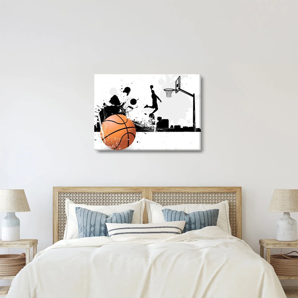 Obraz - Hráč basketbalu (70x50 cm)