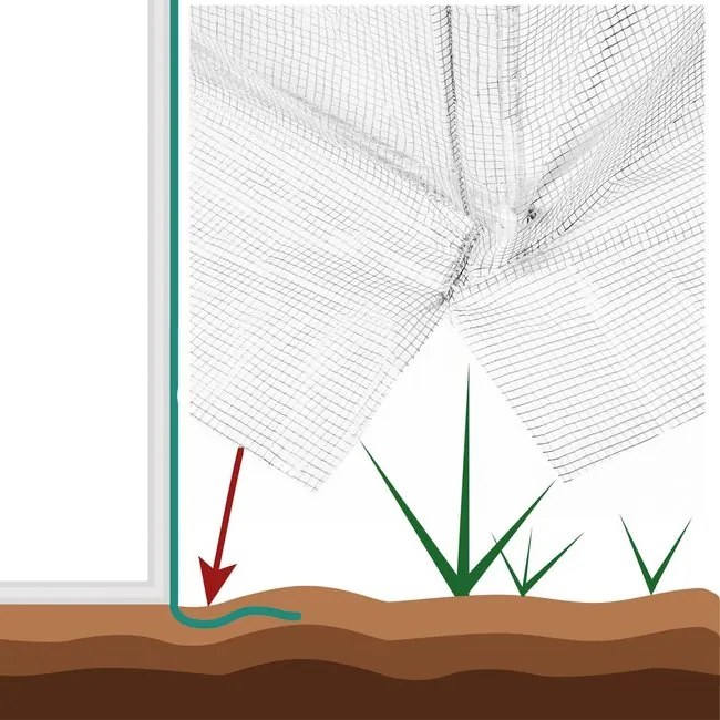 Springos Náhradná fólia na fóliovník 4 × 2,5 × 2 m UV-4 (140 g/m²) – GT0009F