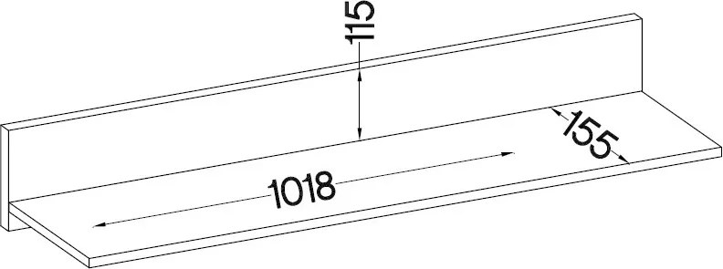 Obývacia stena Salsa, dub artisan/lamelový efekt