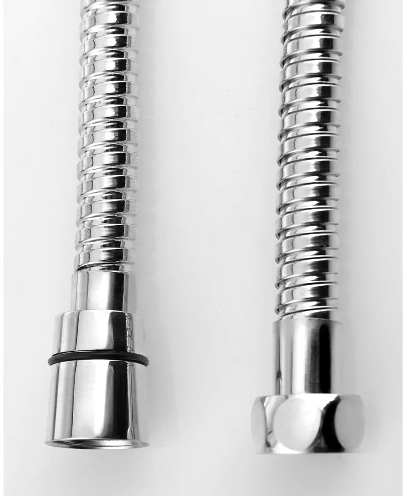 Sprchová hadica z nehrdzavejúcej ocele v lesklo striebornej farbe Powerflex – Sapho