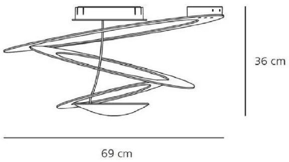 Artemide AR 1247010A - Stropné svietidlo PIRCE MINI 1xR7s/330W/230V