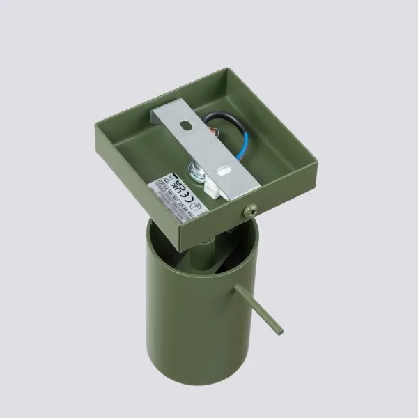 Sollux SL.1500 - Nástenné bodové svietidlo RING 1xGU10/10W/230V zelená