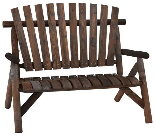 vidaXL 2-miestna záhradná lavica 119x85x98 cm masívny smrek-
