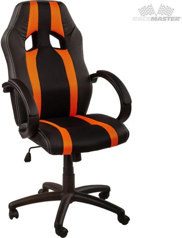 Kancelárska stolička GS Tripes Series čierna/oranžová