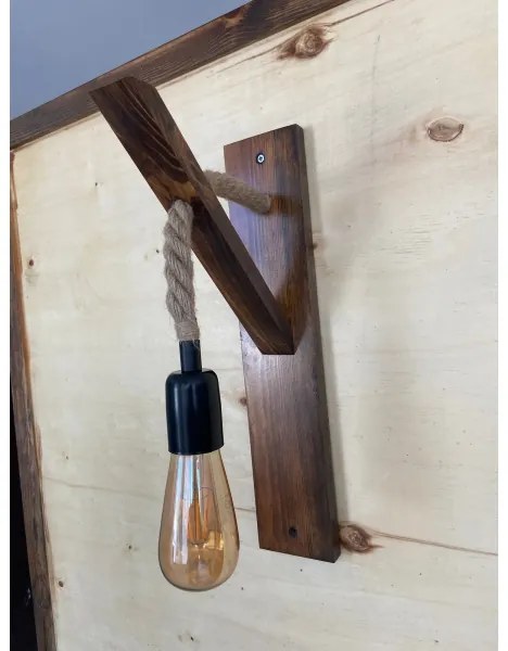 Nástenné svietidlo AHSAP 1xE27/40W/230V borovica orech