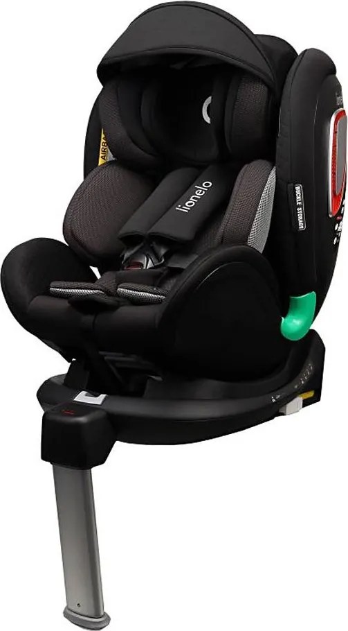 Lionelo - Autosedačka s otočnou základňou ANTOON PLUS i-Size 40-105 cm Čierny Onyx