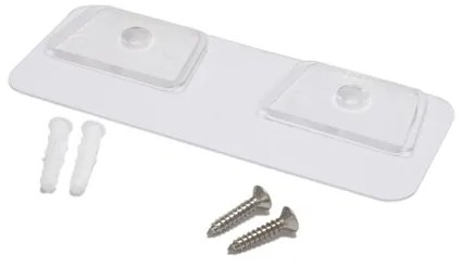 Kuchynský ORGANIZÉR samolepiaci, biely, plastový HOLDER, 16x7x8 cm