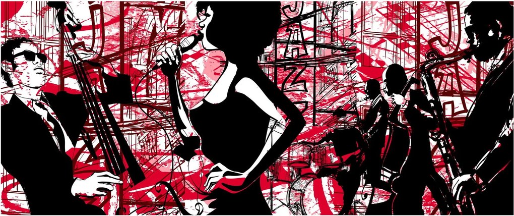 Obraz - Jazz (120x50 cm)