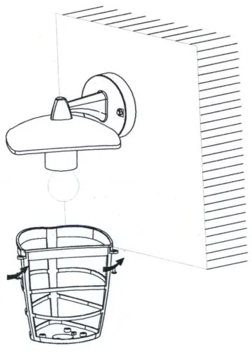 Eglo 93098 - LED Vonkajšie nástenné svietidlo ALORIA 1xE27/8,5W/230V IP44