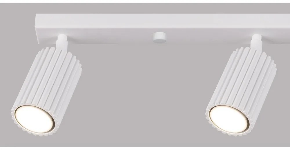 Biele bodové svietidlo 6,5x81 cm Gleam – Sollux