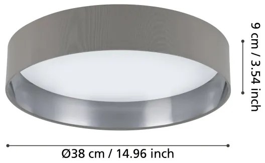 Eglo 99543 - LED Stropné svietidlo MASERLO LED/24W/230V