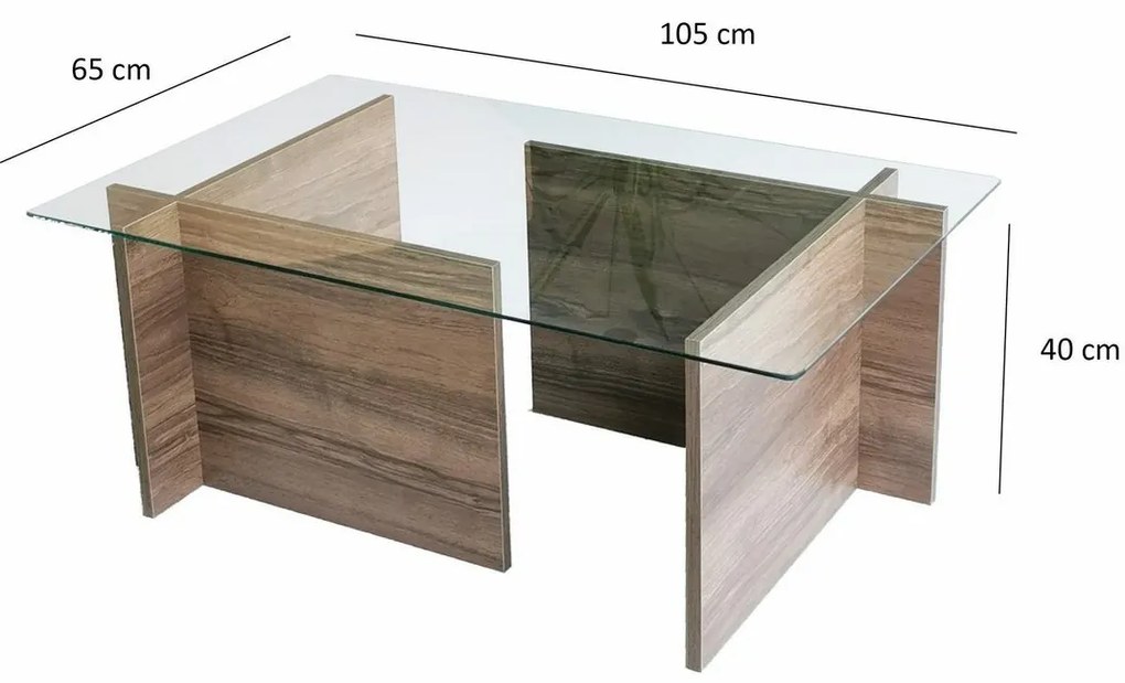 Konferenčný stolík New Escape Walnut