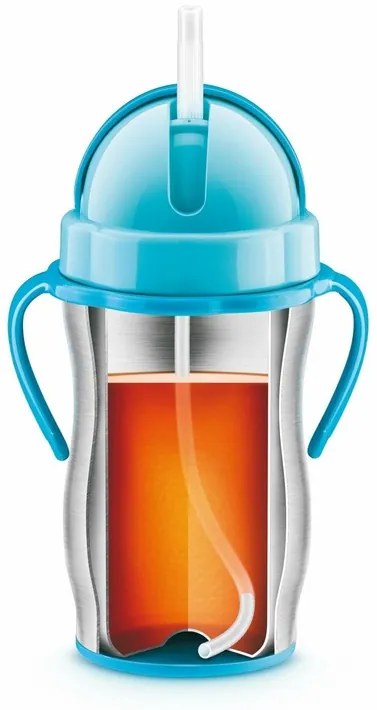 Tescoma BAMBINI detská termoska so slamkou, ružová,