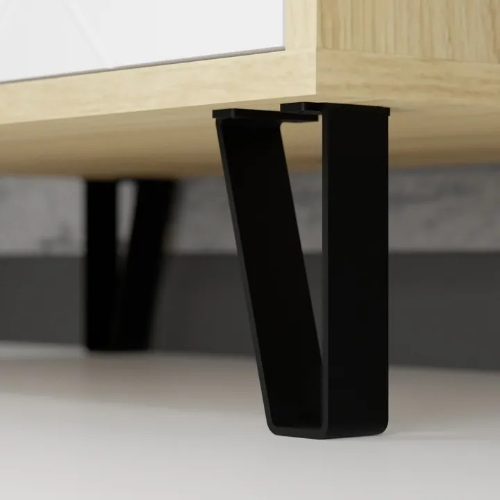 Vitrína Bilbao 63,4 cm dub artisan/biela