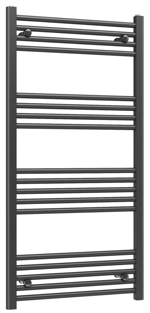 Gamma Erga Basic, vykurovacie teleso 1200x600 mm, 555 W, čierna, ERG-LAV-BASIC-12060-BK
