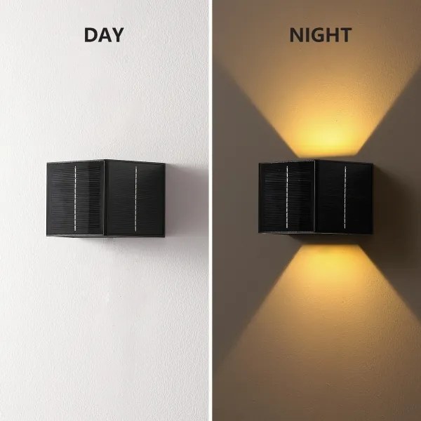 Brilagi - LED Solárne nástenné svietidlo SOLAR CUBE LED/2W/3,2V 1300 mAh IP54