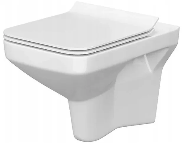 Cersanit Como Clean On, závesná wc misa + antibakteriálne sedátko z duroplastu, biela, K701-102