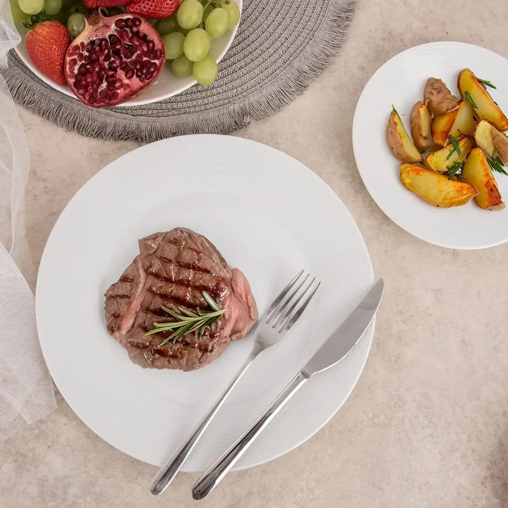 Orion Sada porcelánových mělkých talířů Mona linka6 ks, 27 cm