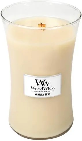 Sviečka oválna váza WoodWick Vanilka, 609.5 g