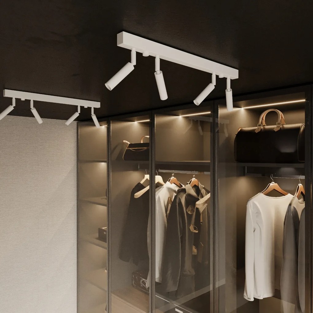 Nástenné svietidlo Eyetech, 1x biele kovové tienidlo, (možnosť polohovania)