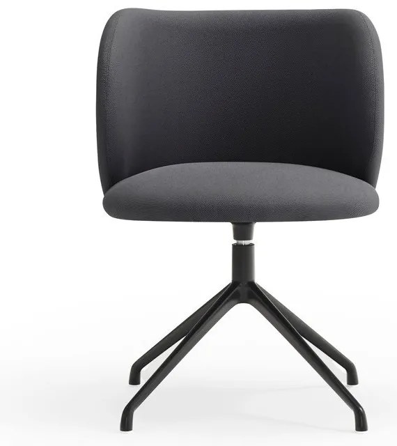 Tmavosivé čalúnené jedálenské kreslo Mogi – Teulat