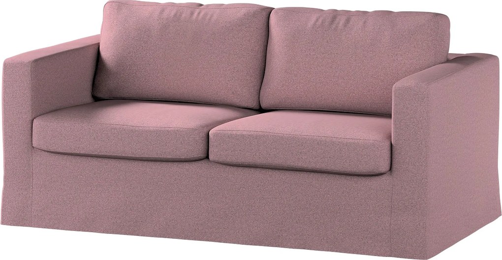 Poťah na sedačku Karlstad (nerozkladací, 2-miestny, dlhý) farba produktu ružová látka zapletaná
