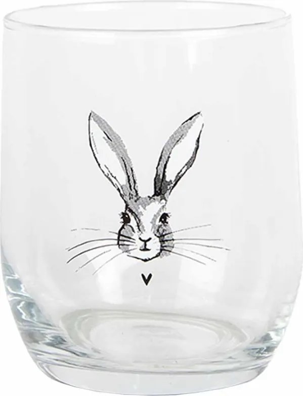 Pohárik na vodu s králikom - Ø 8*9 cm / 300 ml